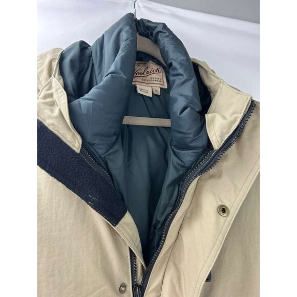 Vintage Woolrich Men's Size XL Green Beige 2 in 1 Jacket Vest Removable - Picture 15 of 16